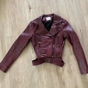 Parker genuine leather Moto jacket